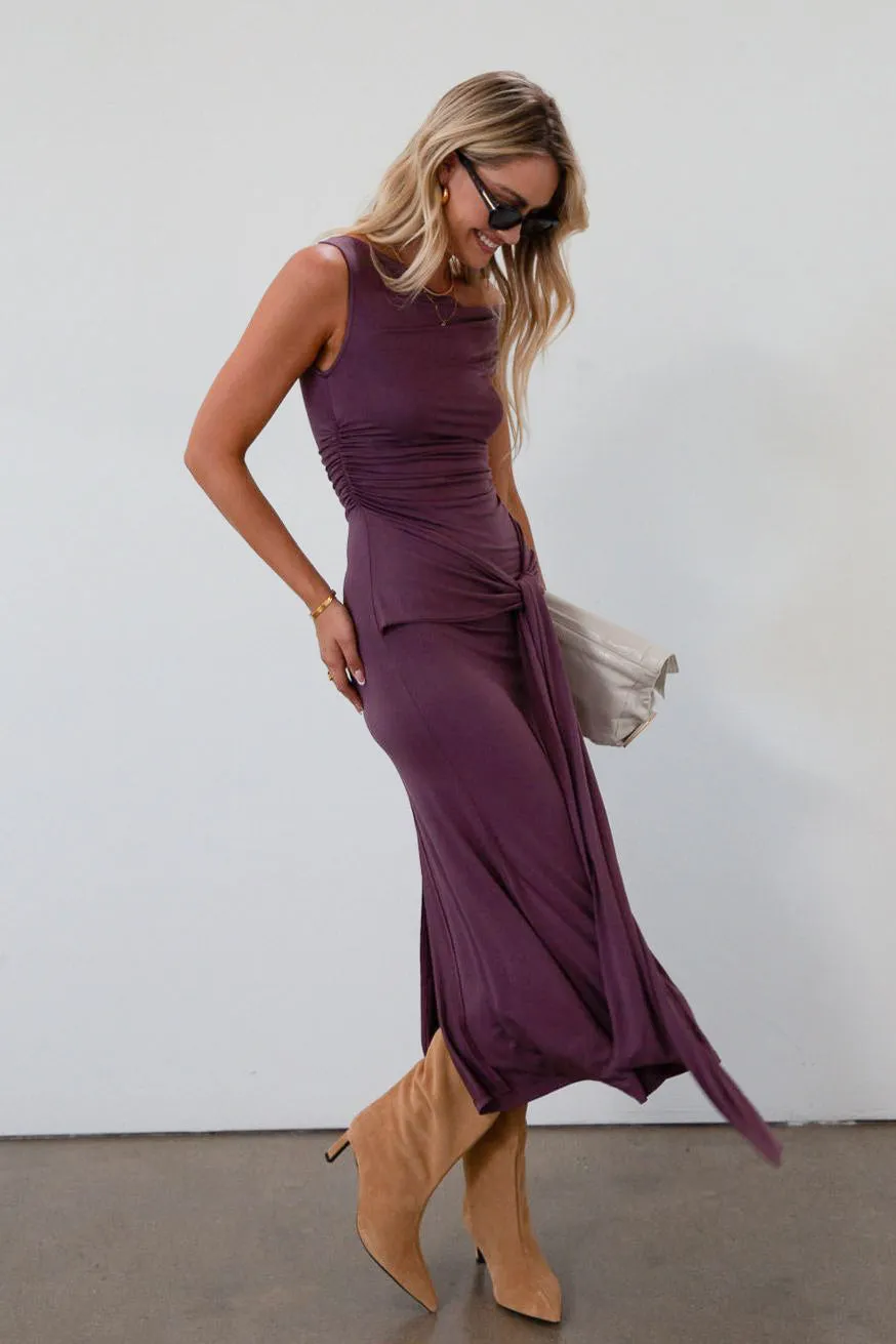 Spiced Plum Maxi Dress