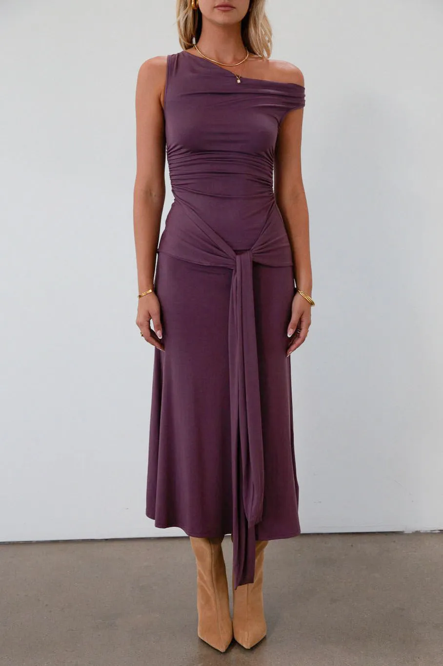 Spiced Plum Maxi Dress