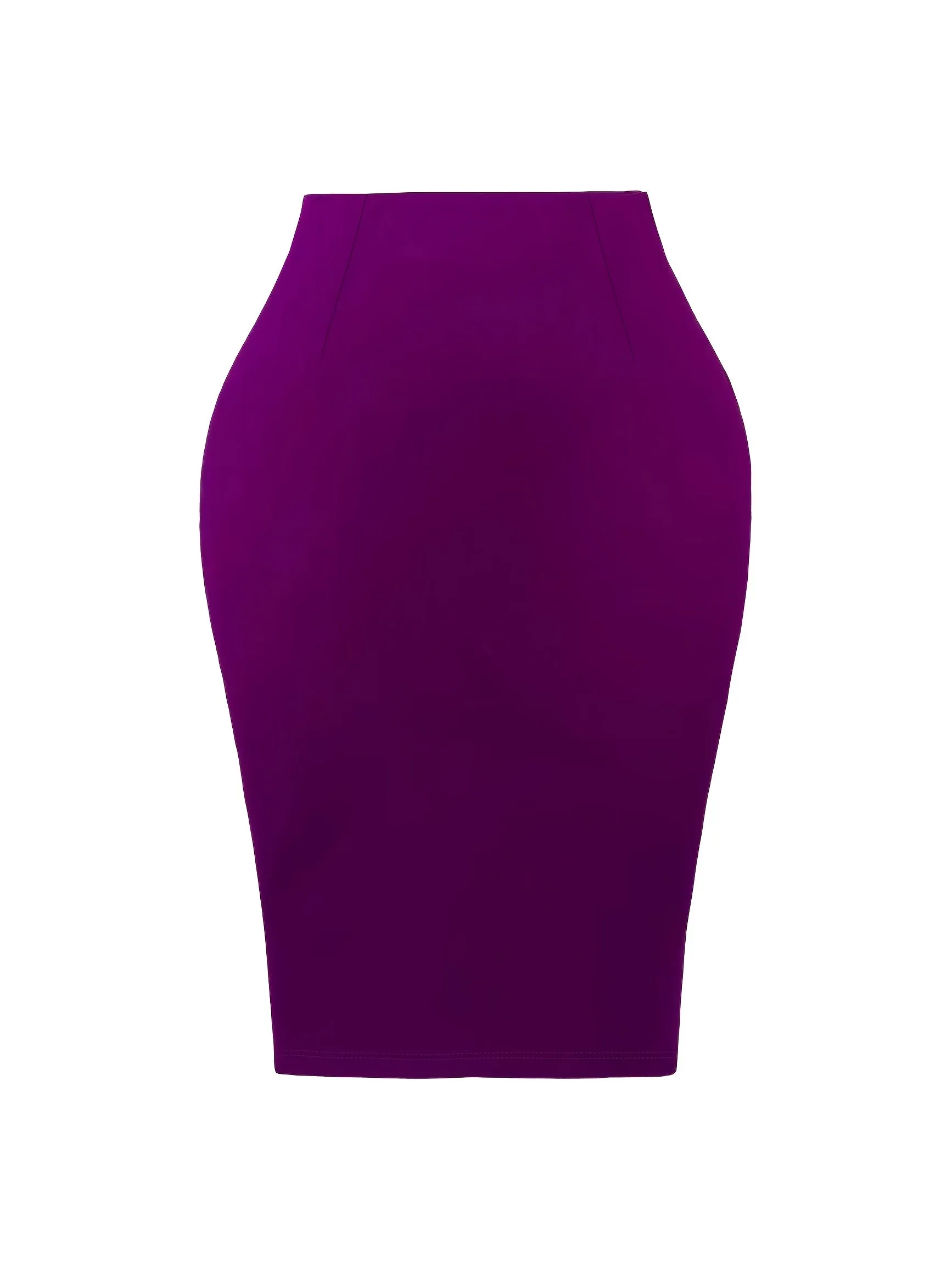 Spring-to-Fall Chic: Elegant Bodycon Knit Skirt with Zipper, Versatile & Easy-Care