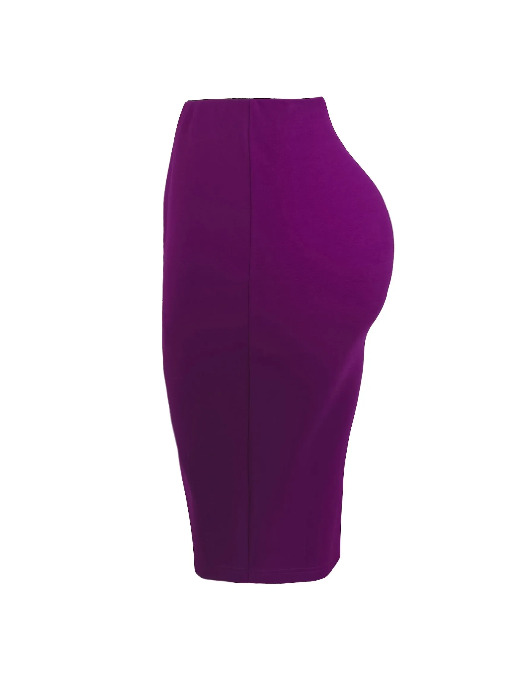 Spring-to-Fall Chic: Elegant Bodycon Knit Skirt with Zipper, Versatile & Easy-Care