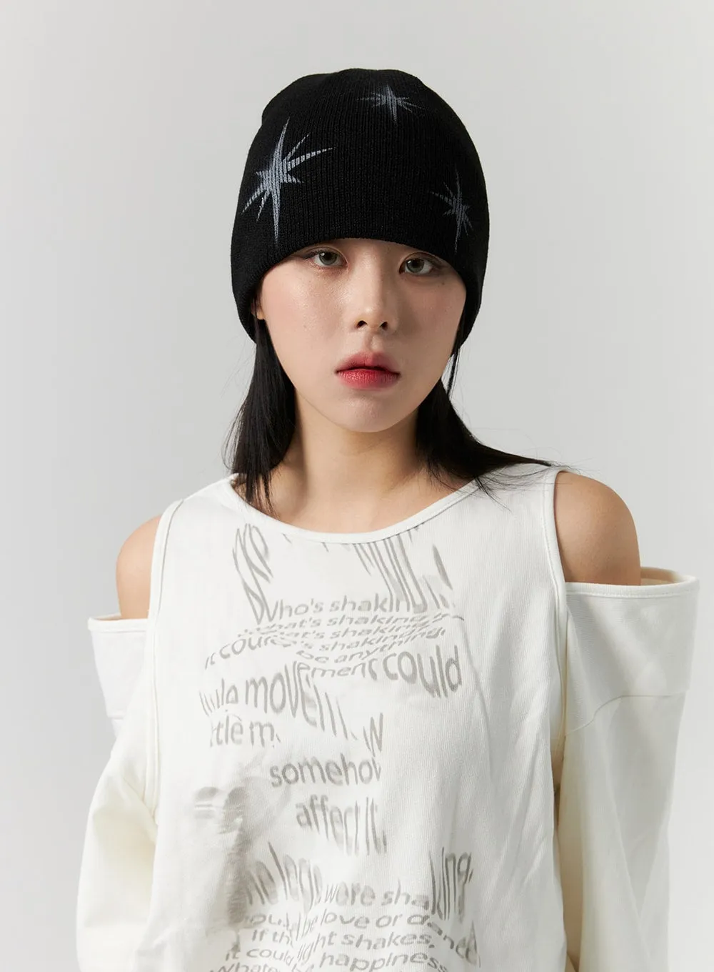 Star Graphic Beanie CS314