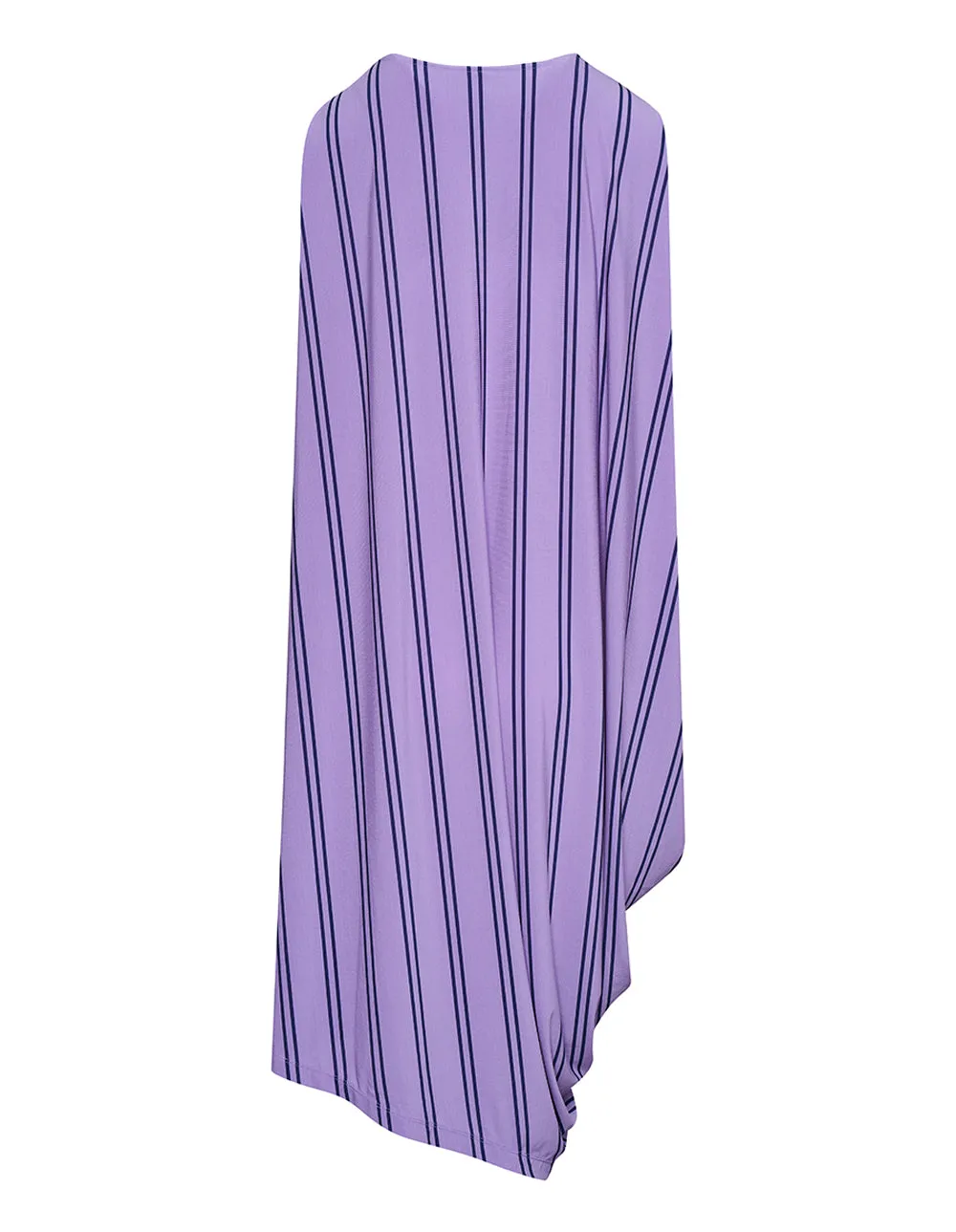 Stripe Drape Jersey Dress