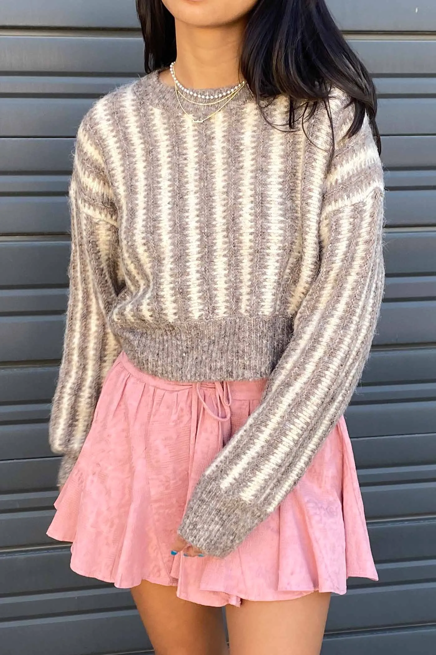 Striped Knit Sweater