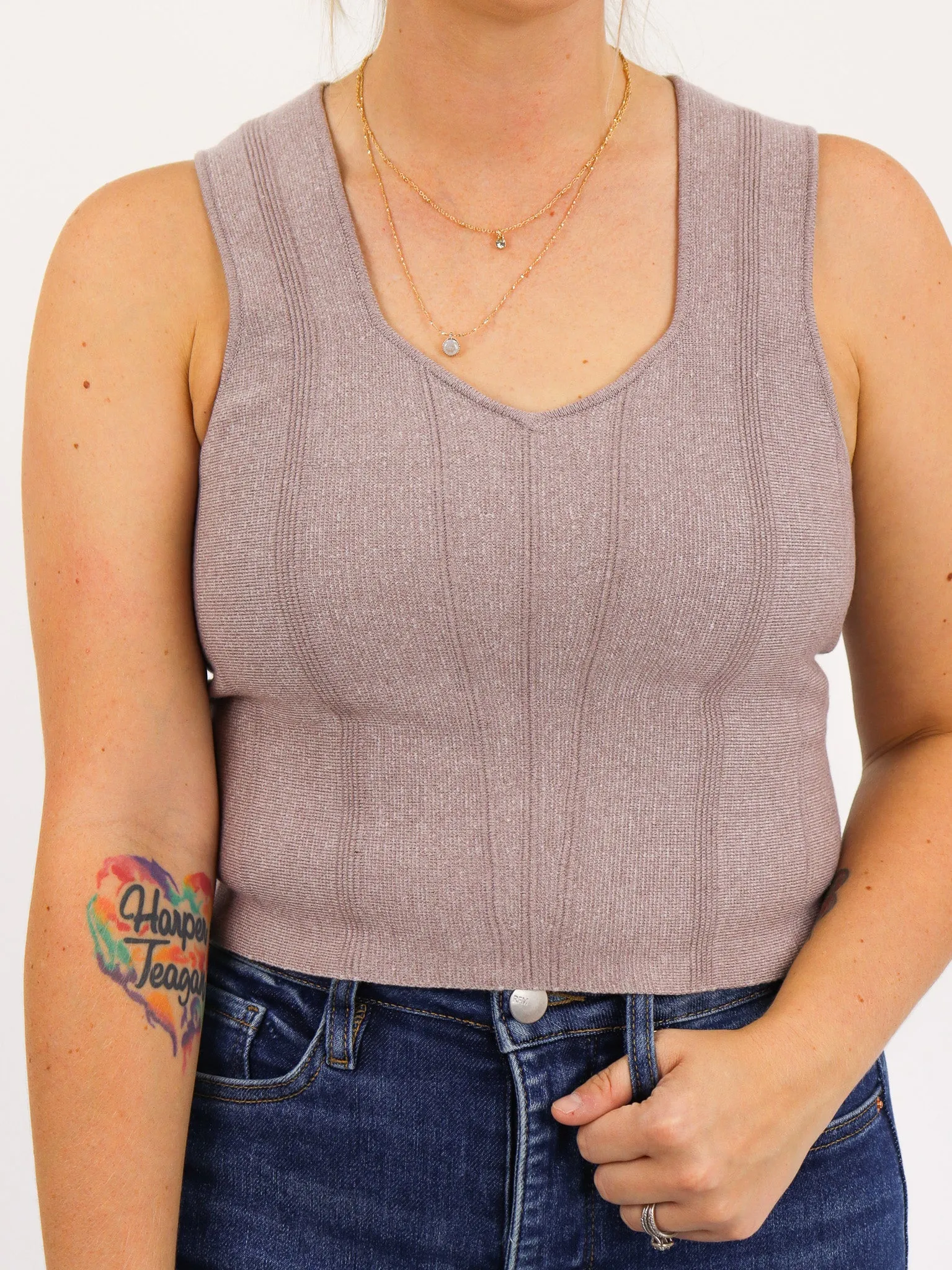 Sweater Crop Tank