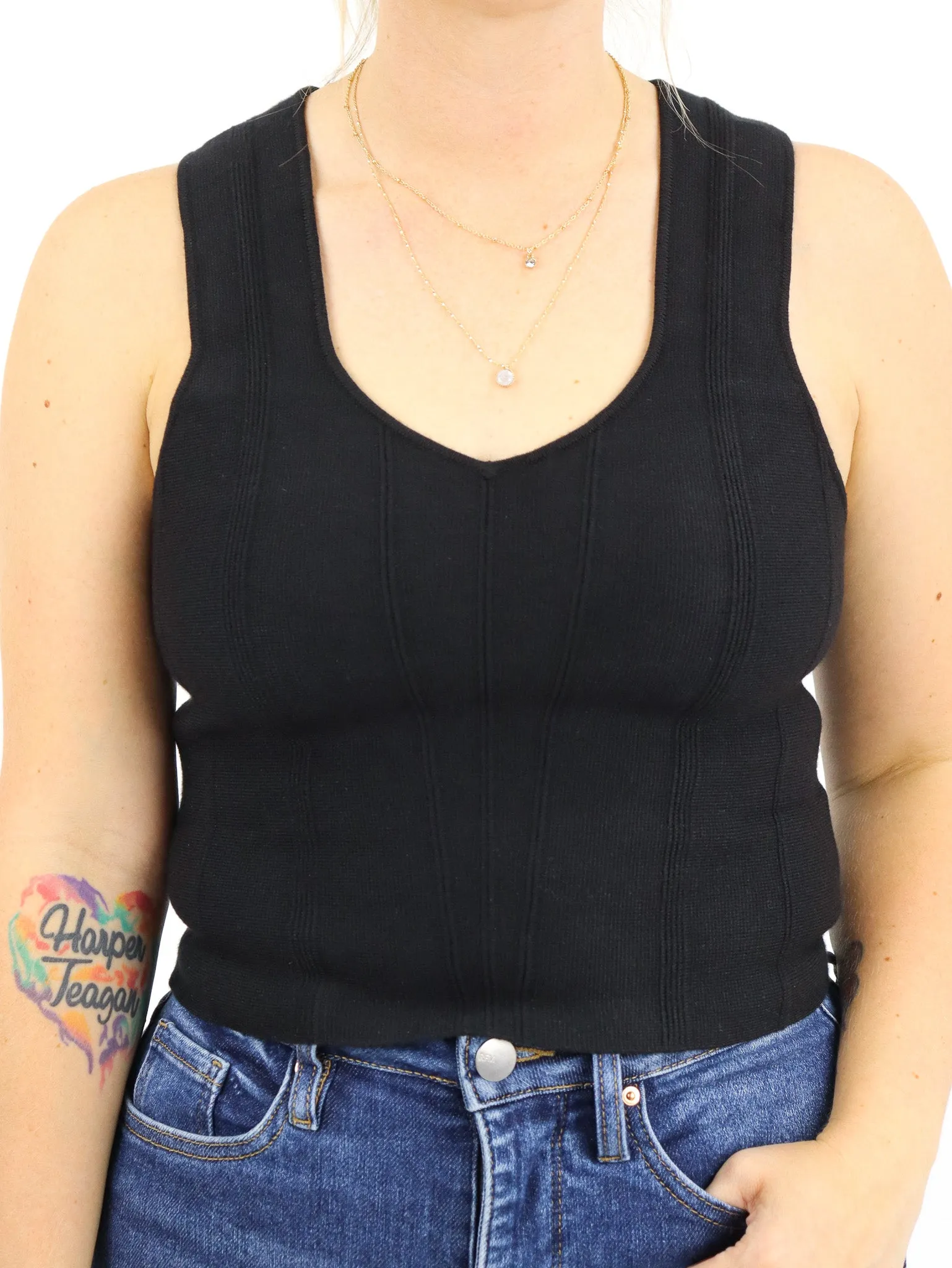 Sweater Crop Tank