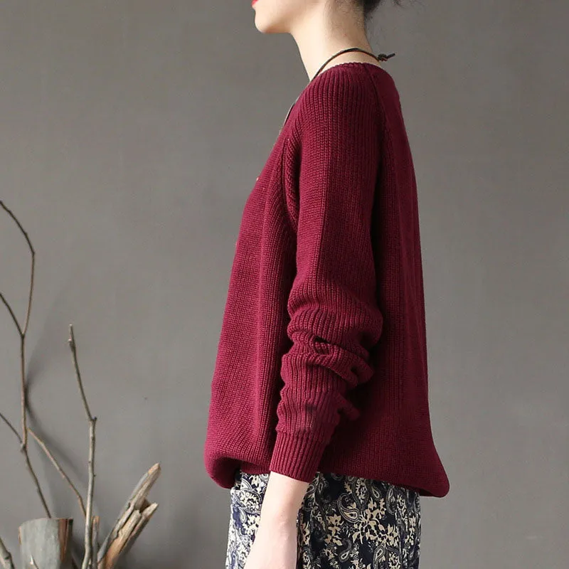 Sweater for Women, Crew Neck Sweater, Cropped Sweater