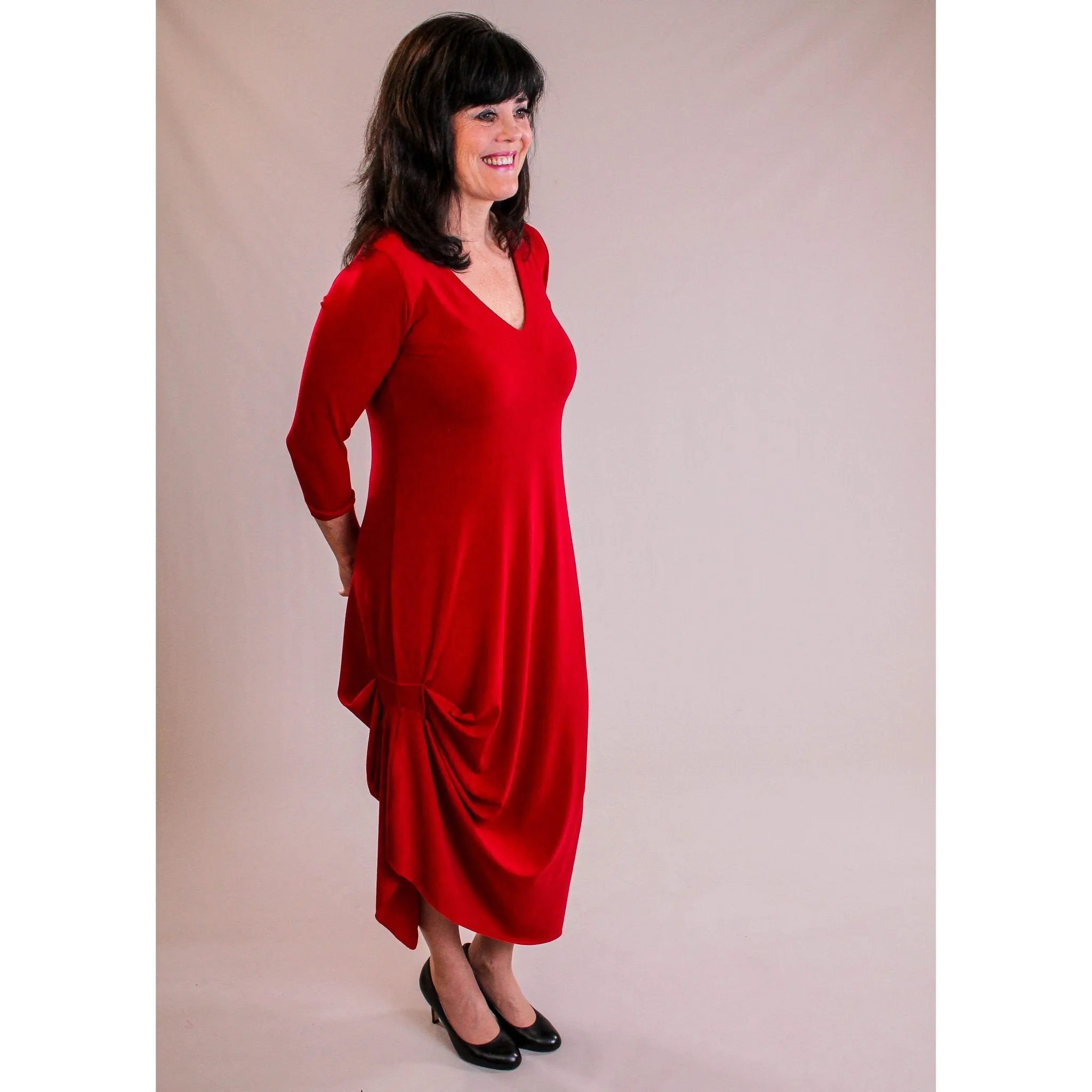 Sympli 3/4 Sleeve Drama Dress