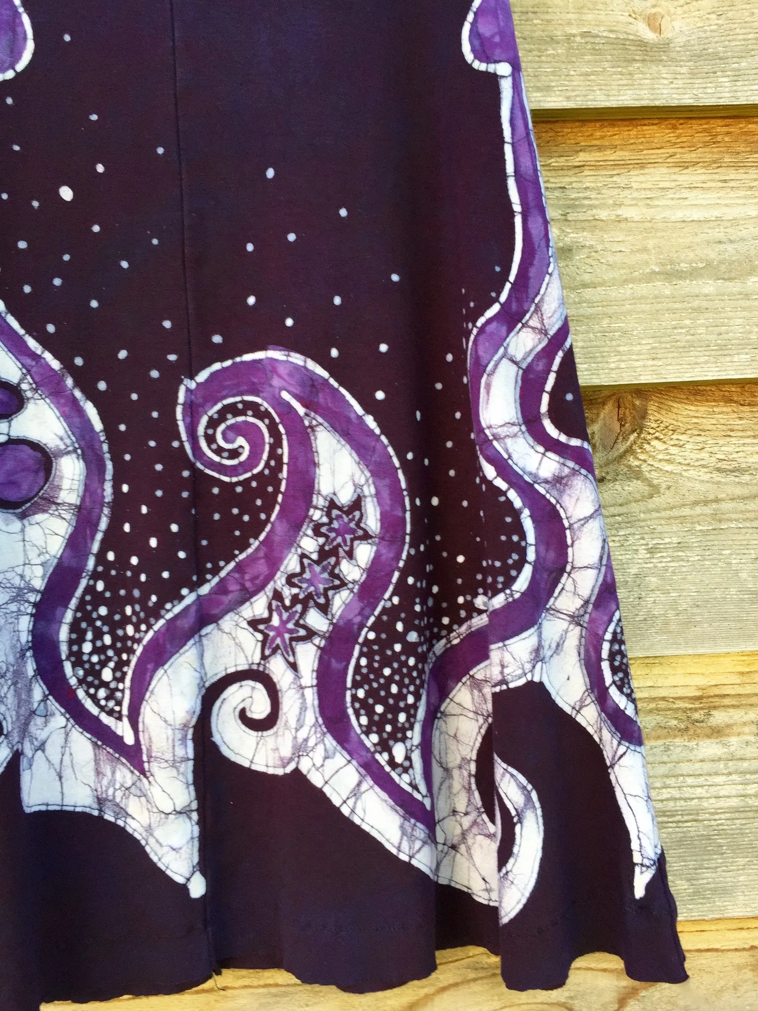 The Waves Are Dancing Organic Cotton Batik Dress - Size Medium