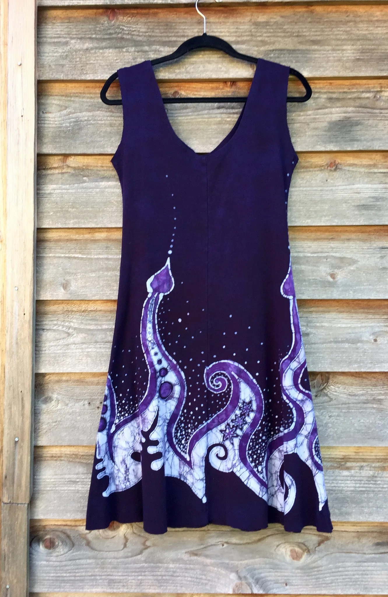 The Waves Are Dancing Organic Cotton Batik Dress - Size Medium