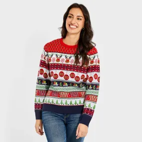 Threadbare Ladies Reindeer Christmas Jumper