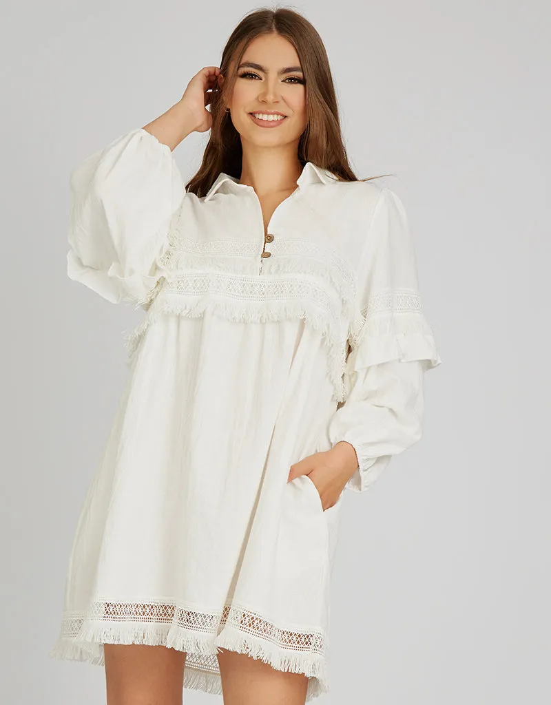 Tianna Linen Short Dress