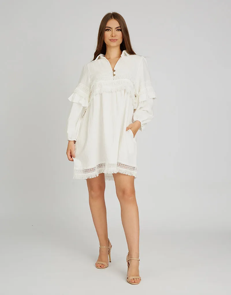 Tianna Linen Short Dress