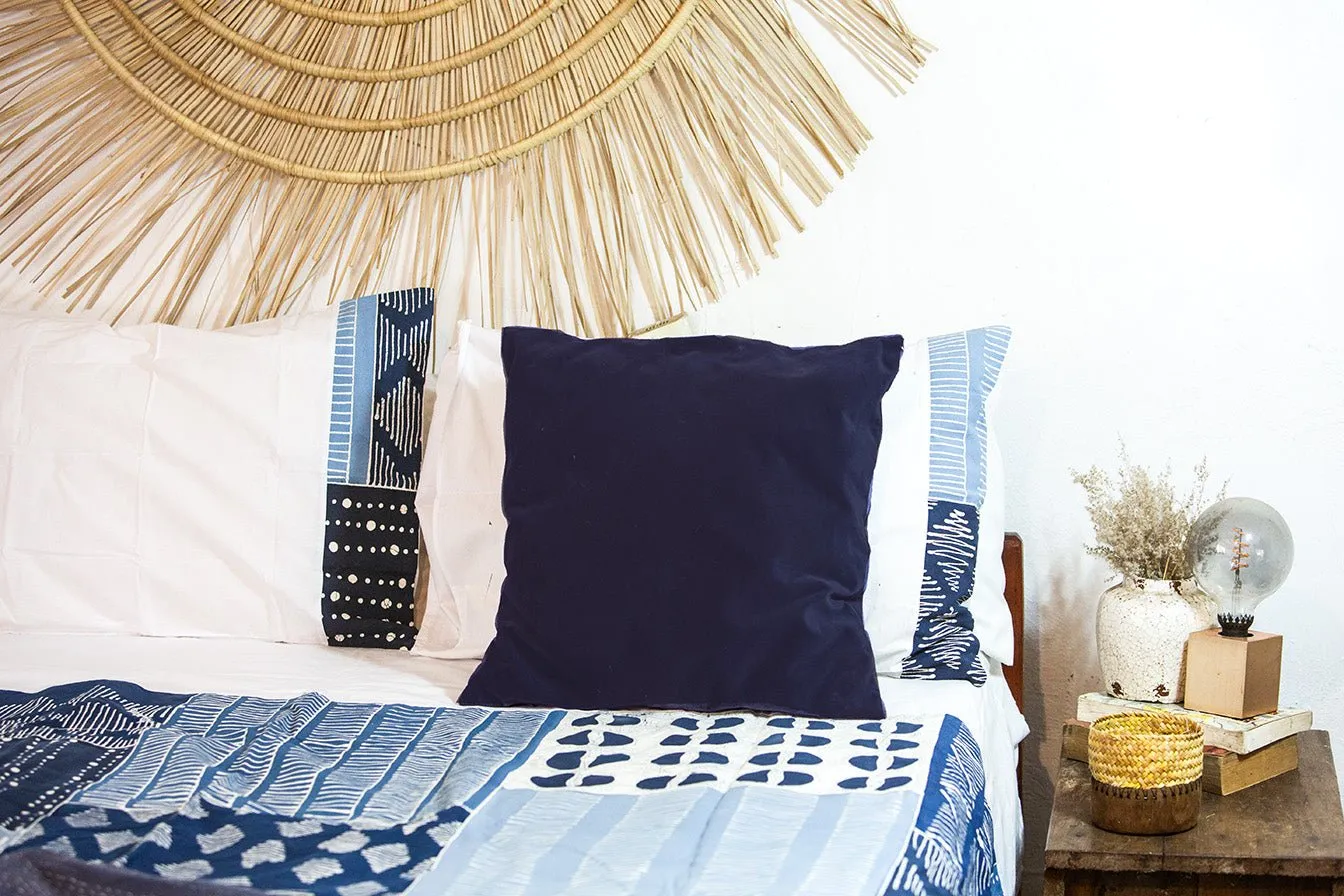 Tribal Cloth Indigo Duvet Cover