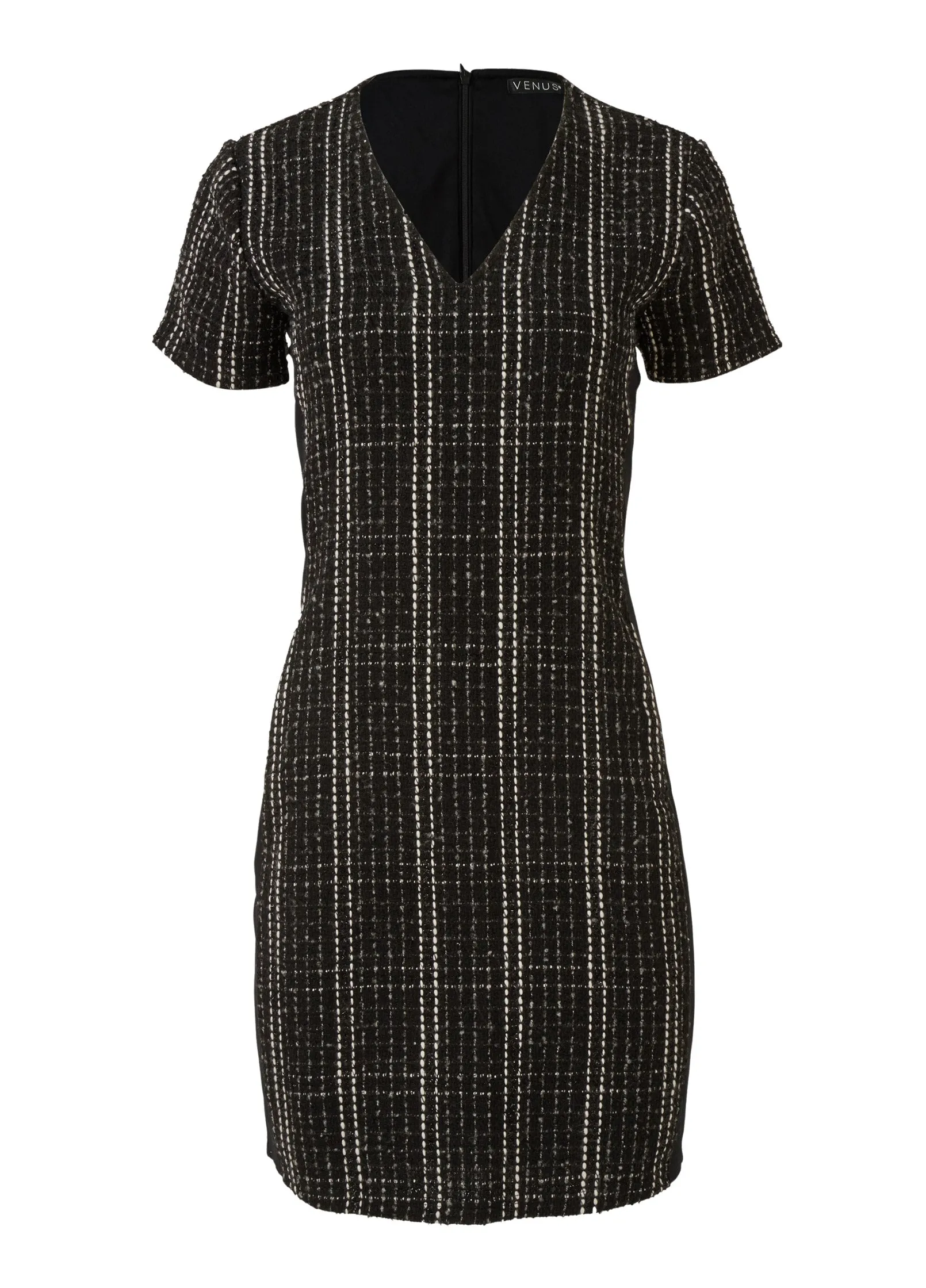 Tweed Mini Dress - Black Multi