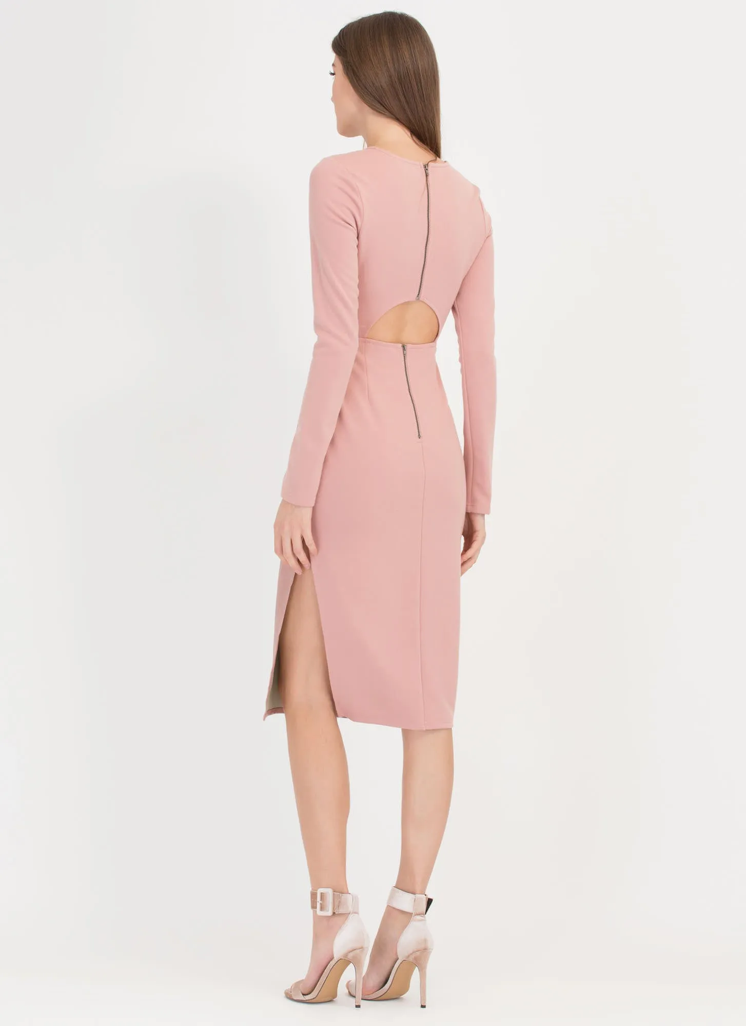 Two Become One Cut-Out Midi Dress