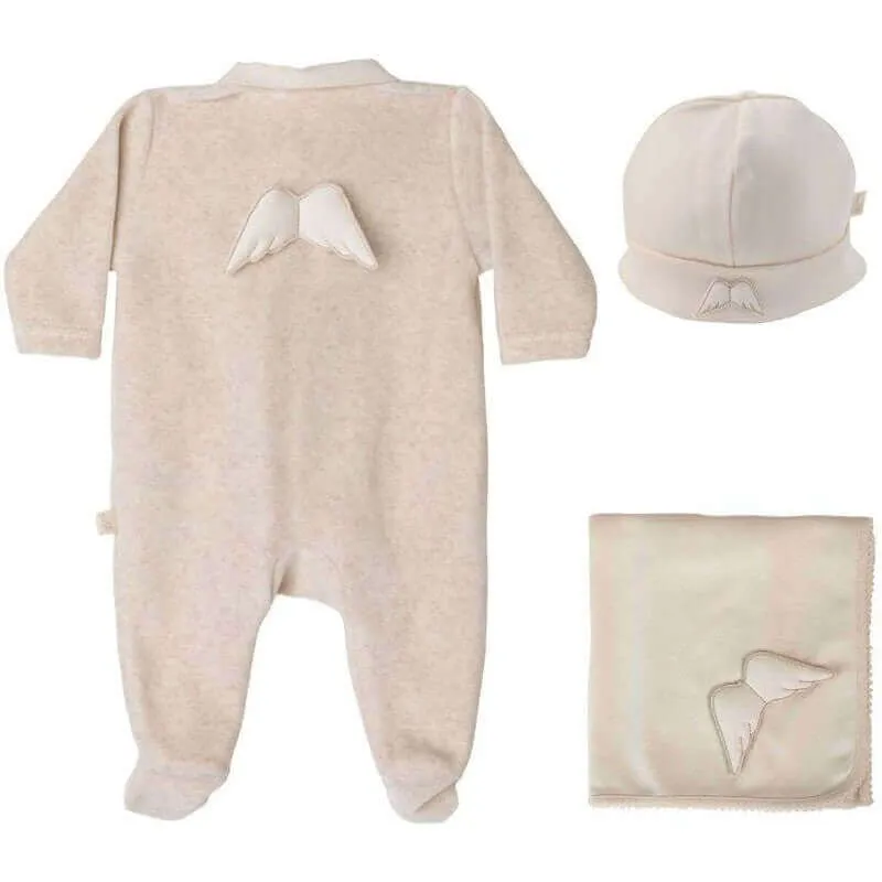 Unisex Angel Wings Babygrow Gift Set