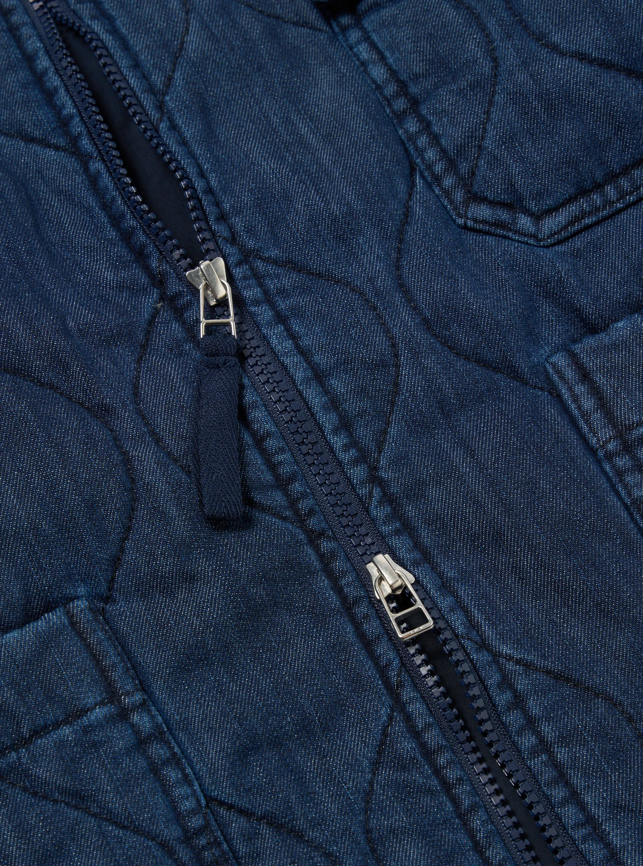 Universal Works Gower Jacket in Indigo Quilt Denim