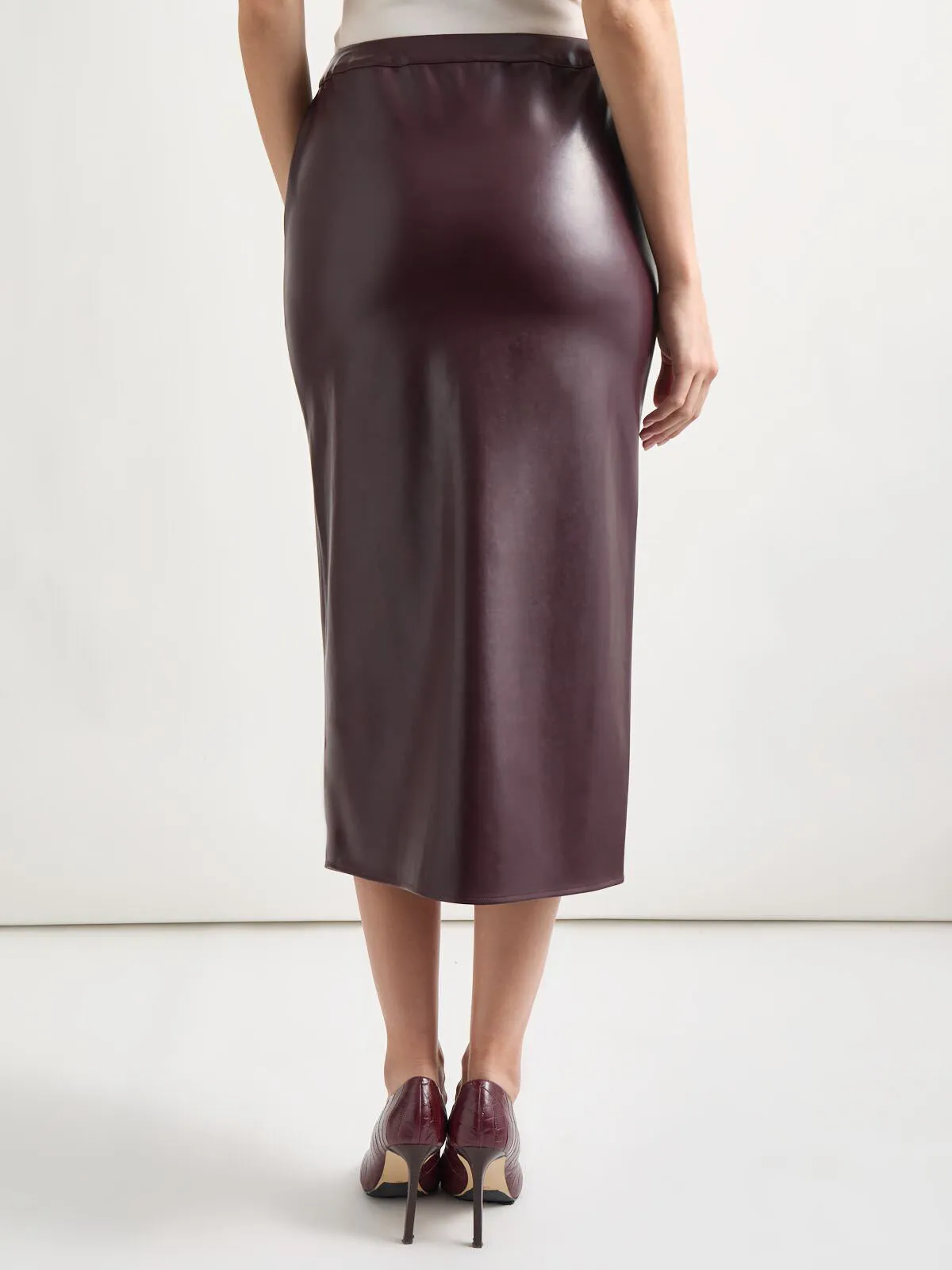 Vegan Leather Pencil Skirt