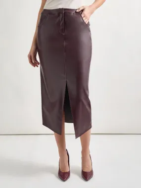 Vegan Leather Pencil Skirt