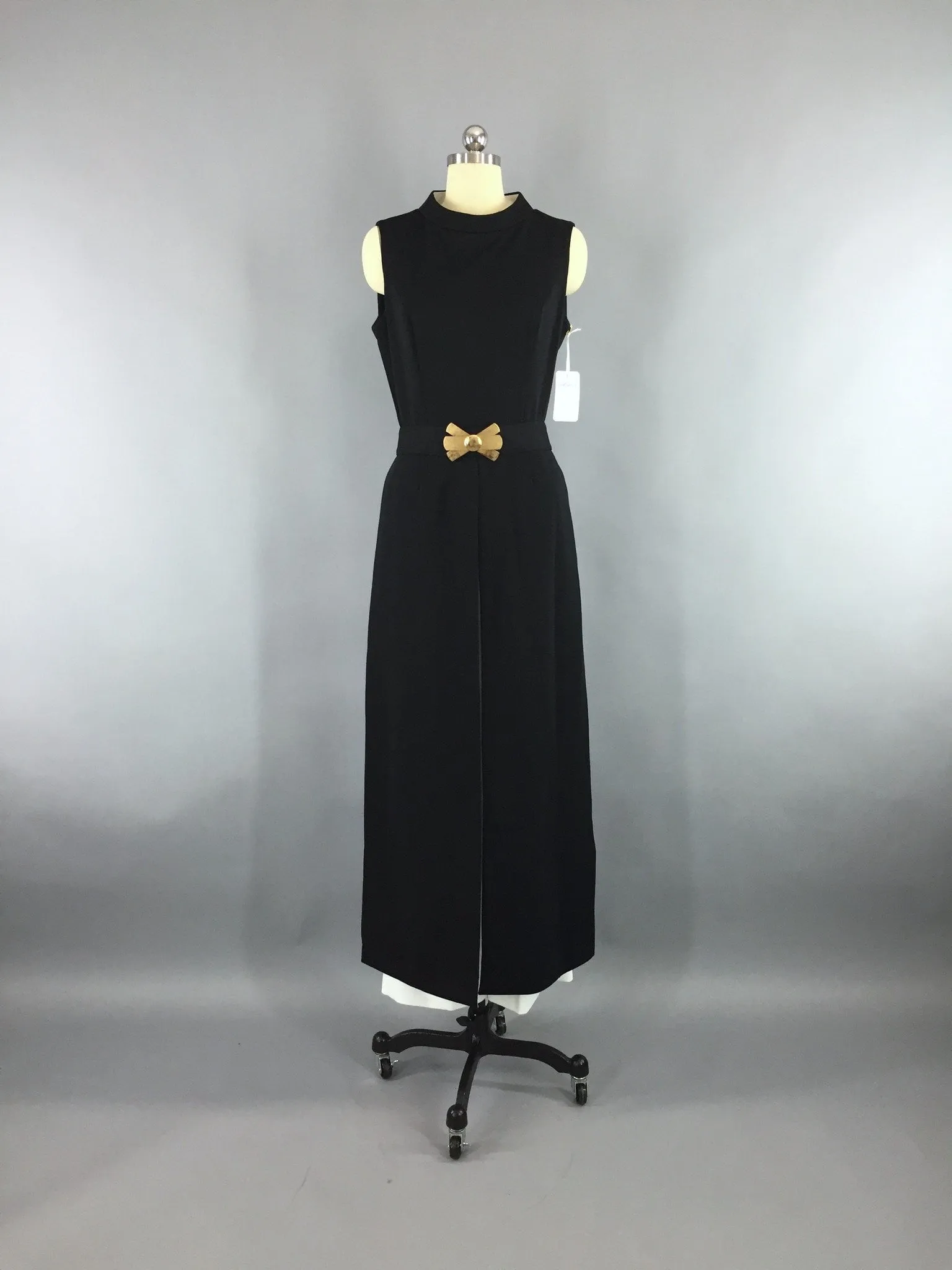 Vintage 1960s Alfred Webber Ao Dai Style Hostess Dress and Pants Set