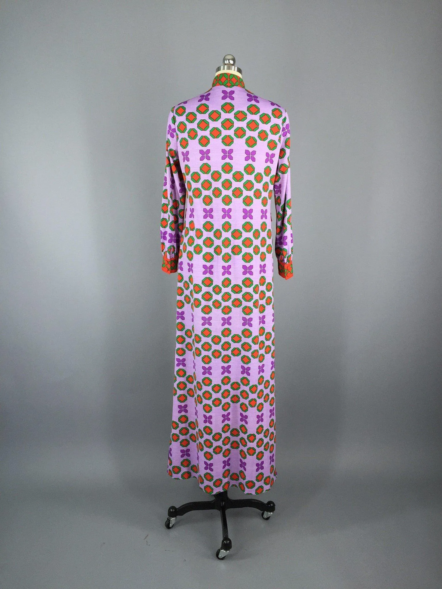 Vintage 1960s Dress / Hong Kong Mod Maxi