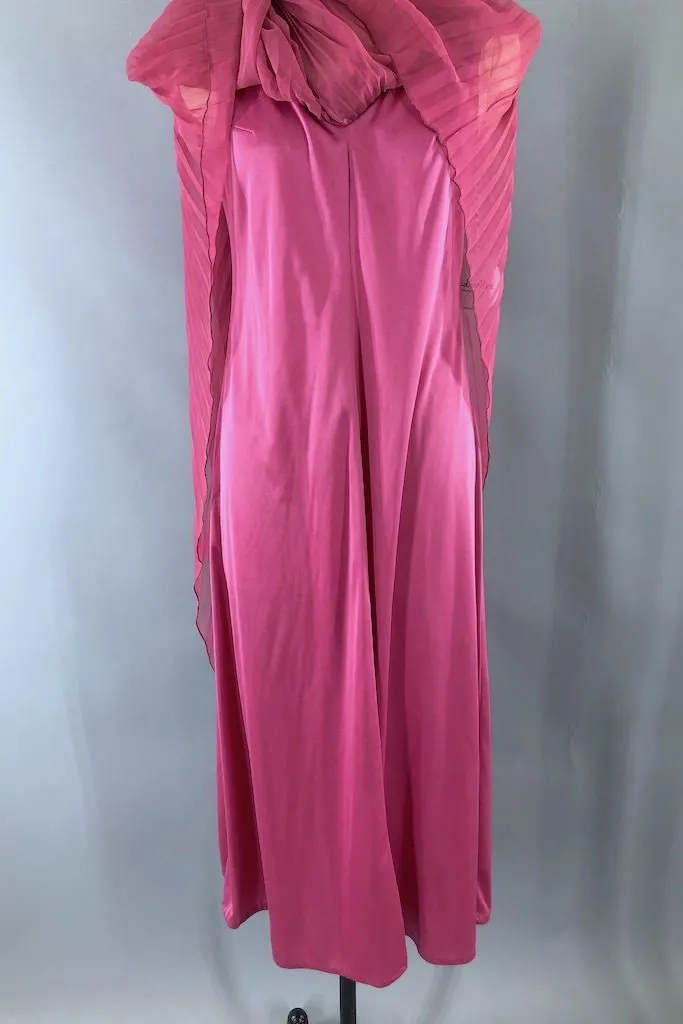 Vintage 70s Chiffon Caftan Dress