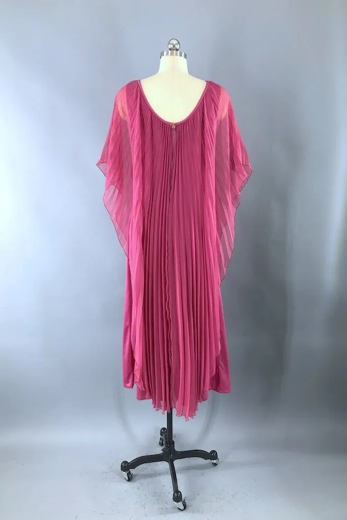 Vintage 70s Chiffon Caftan Dress