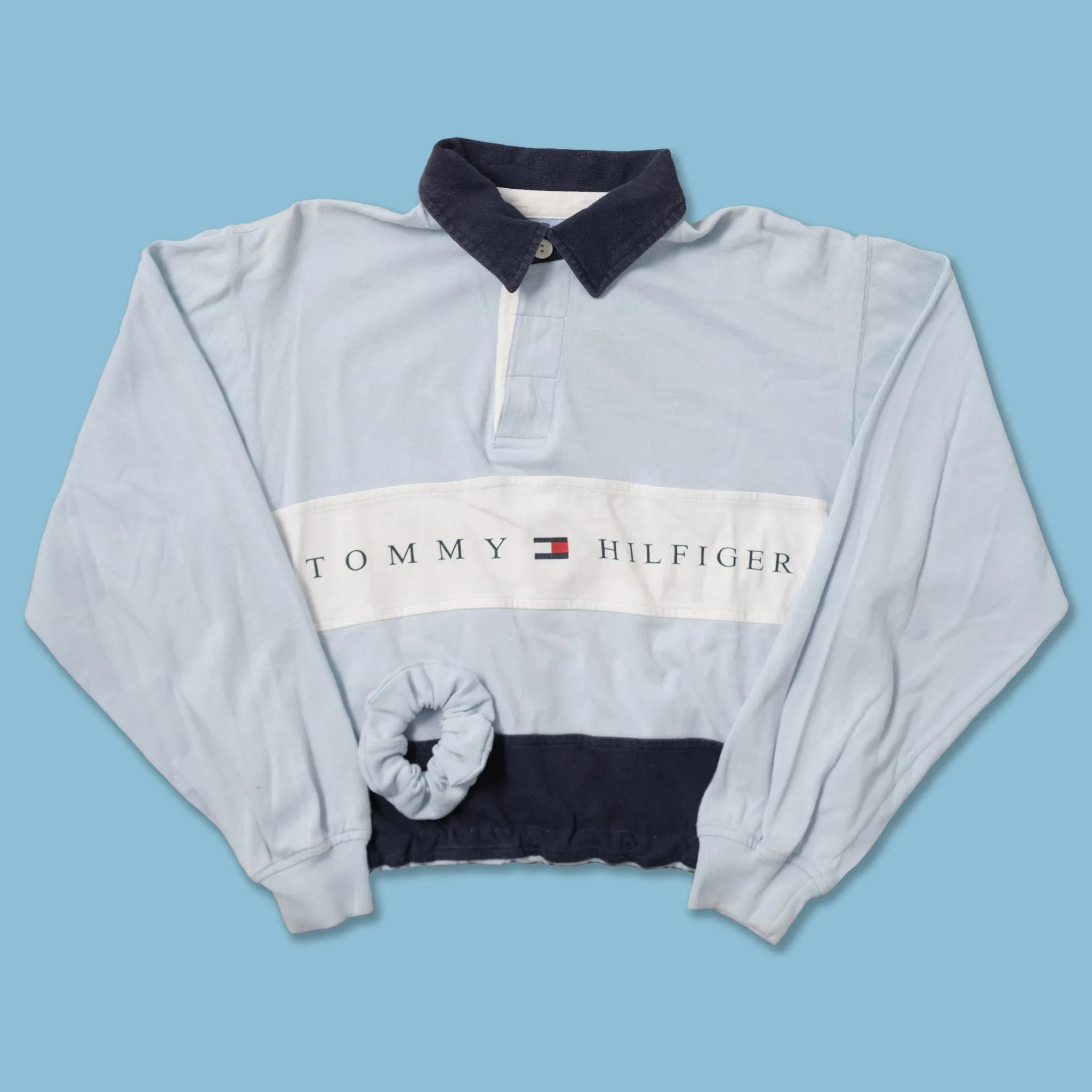 Vintage Tommy Hilfiger Crop Long Polo Onesize