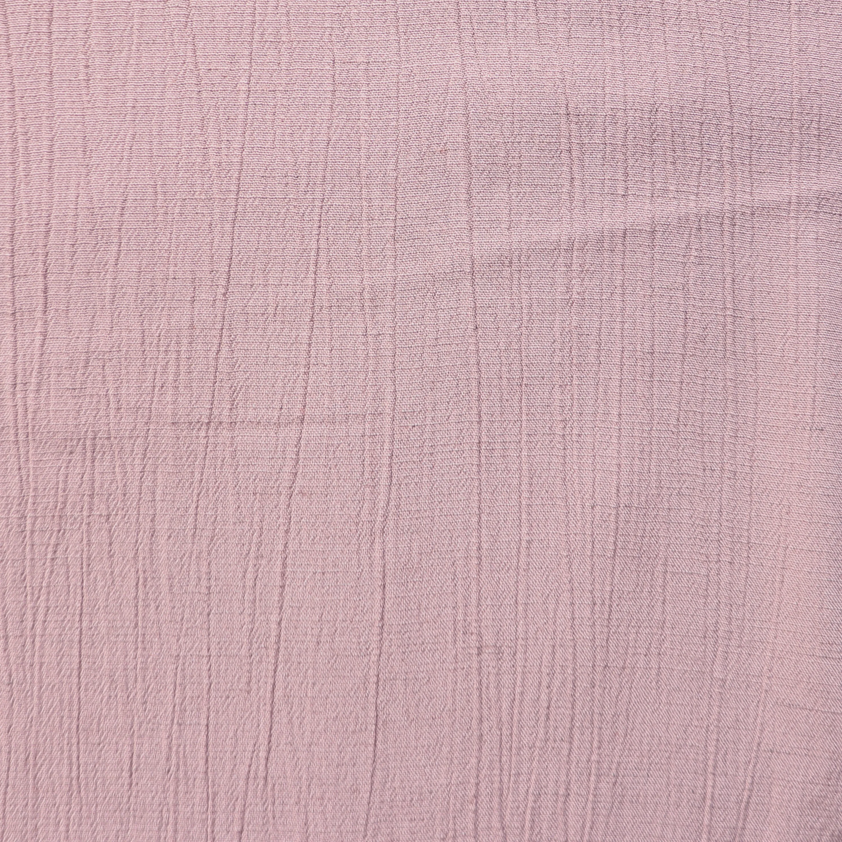 Viscose Linen Crinkle - Blush - END OF BOLT 72cm