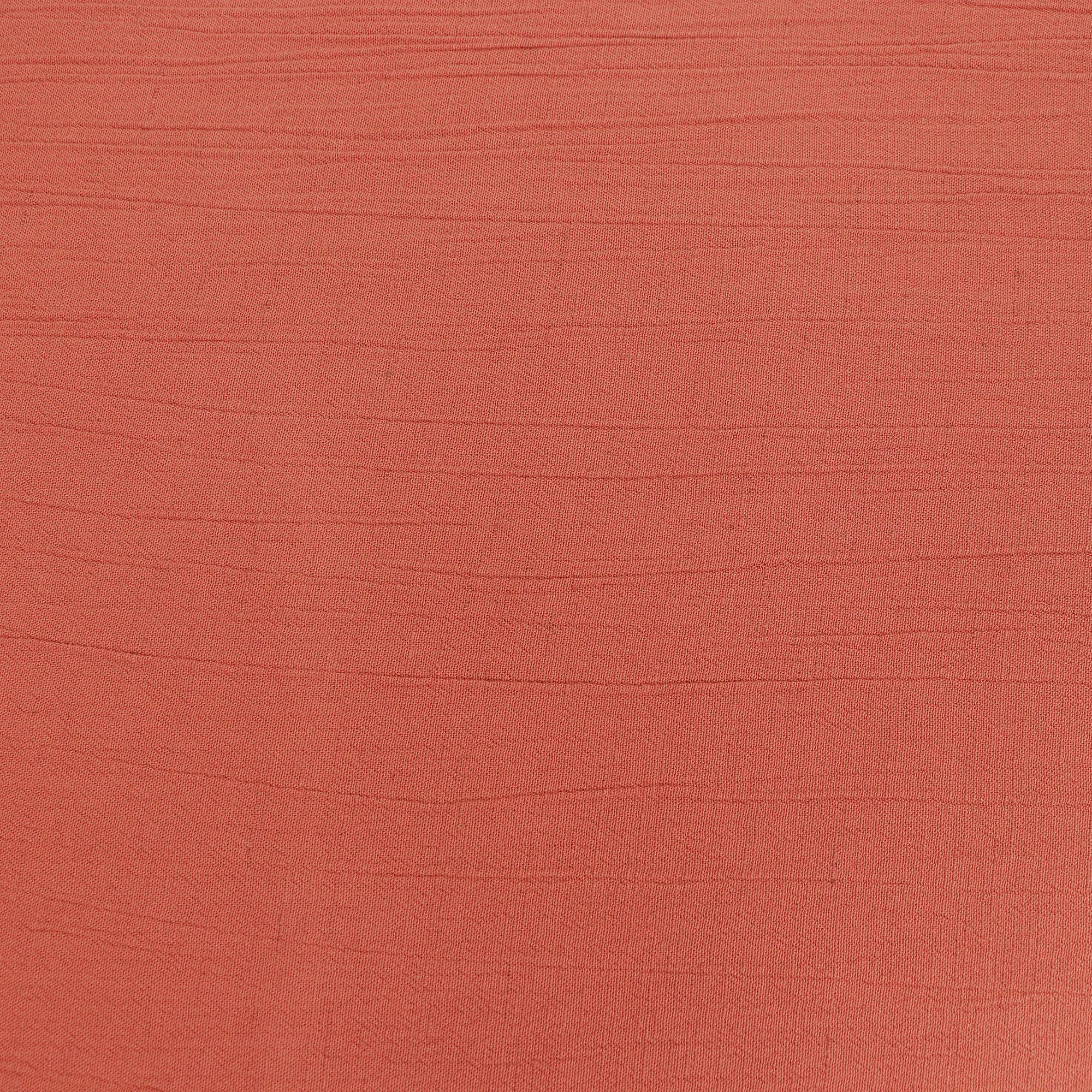 Viscose Linen Crinkle - Terracotta