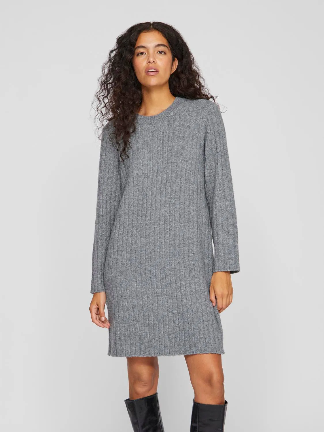 VISTELLE Pullover - Medium Grey Melange