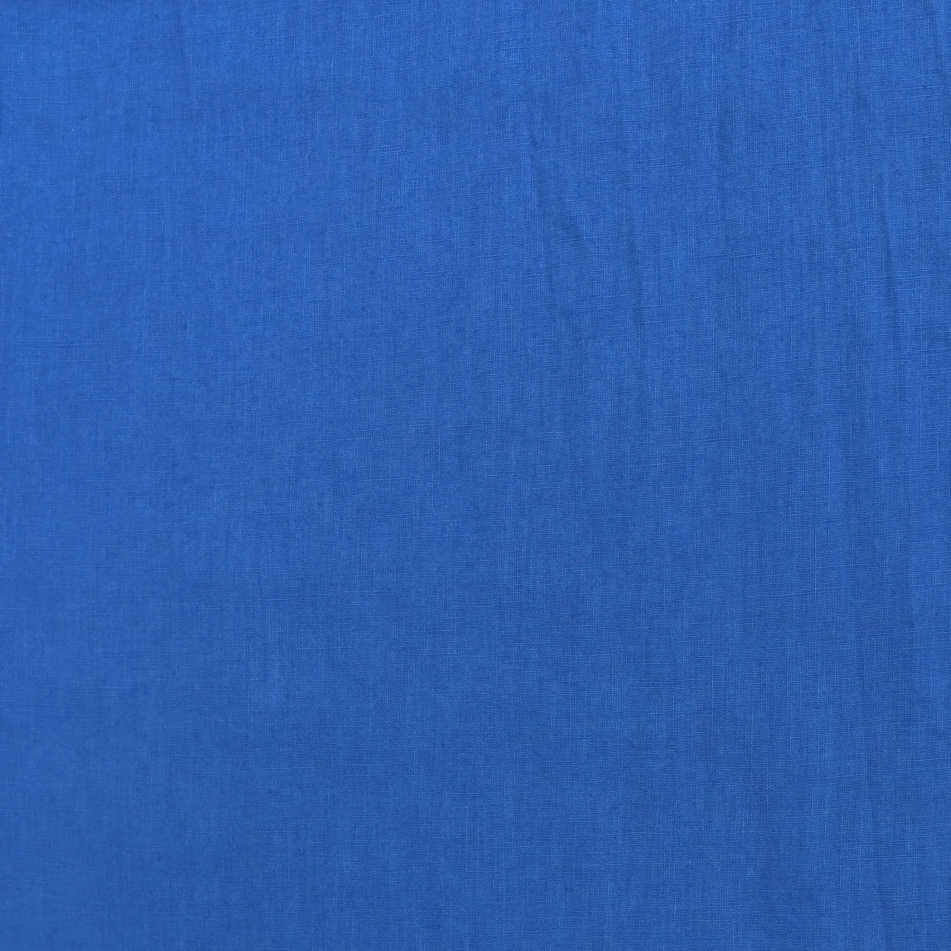 Washed Linen Cotton Lightweight - Blue