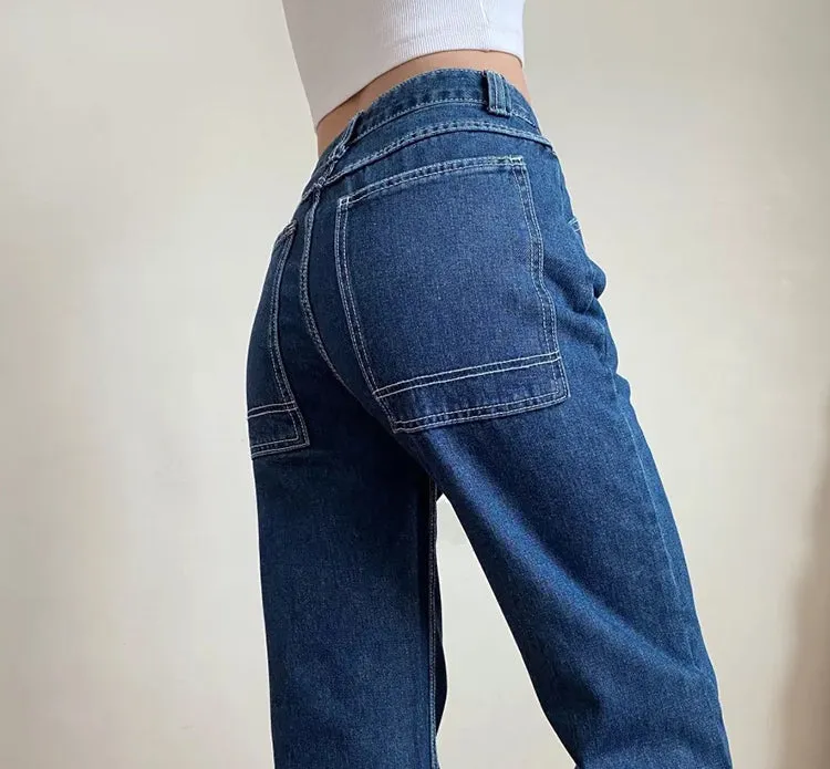 Wenkouban - Sumi Stitch Pocket Jeans