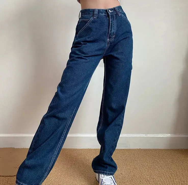 Wenkouban - Sumi Stitch Pocket Jeans