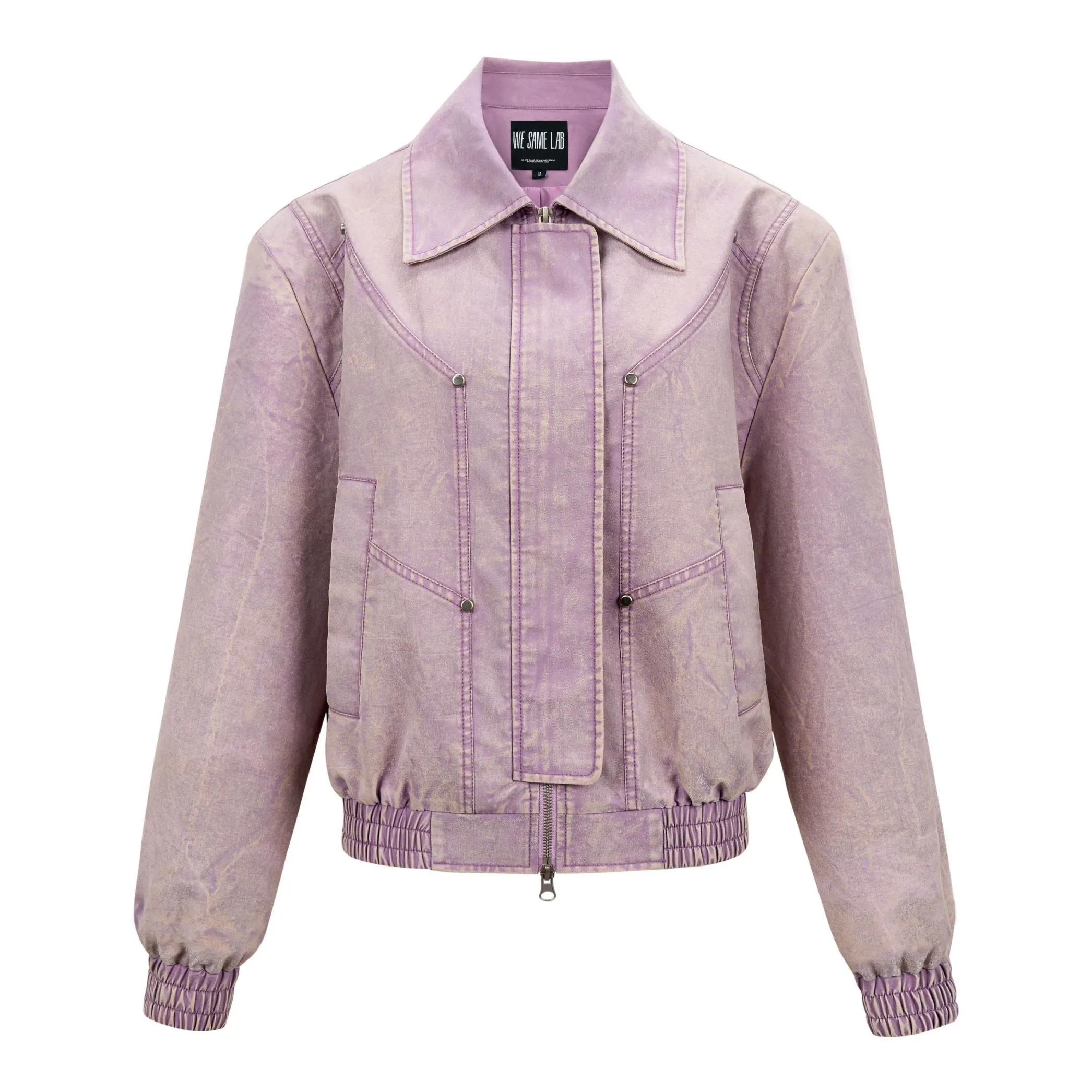 WESAME LAB RETRO VINTAGE PINK DENIM JACKET