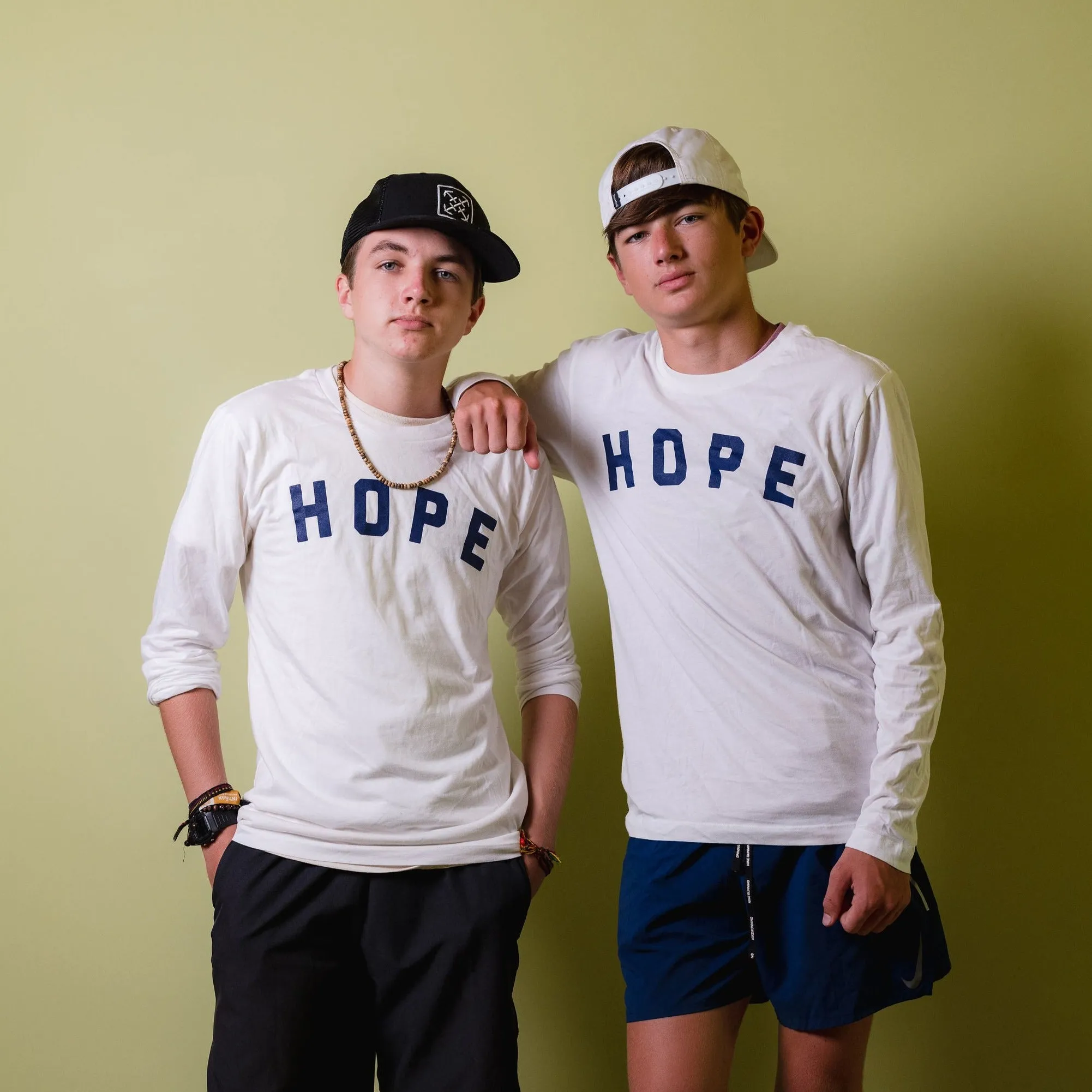 White Long Sleeve HOPE Shirt