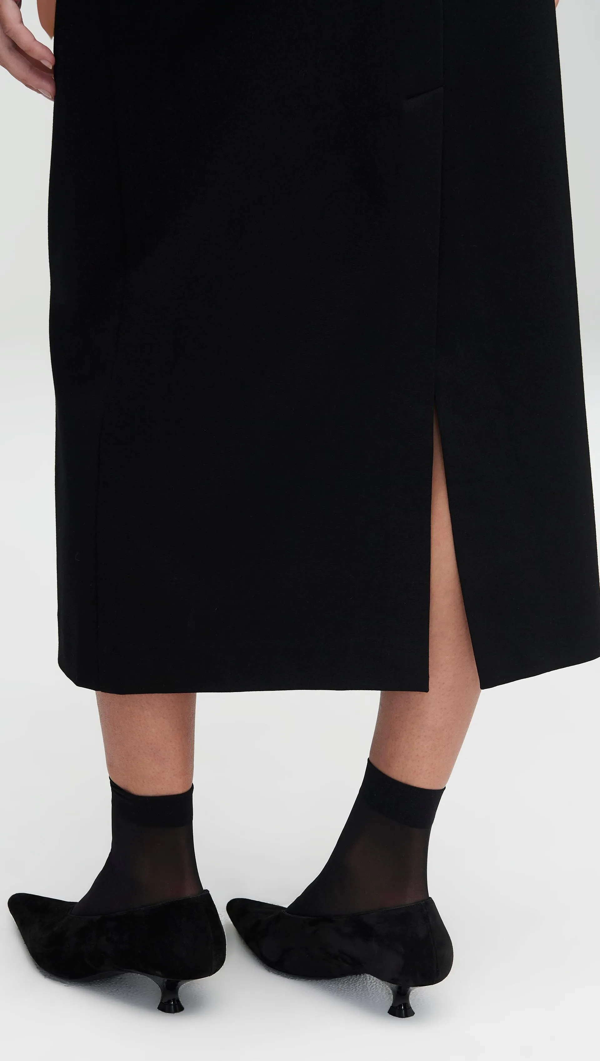 Work Dress in Ponte Jersey | Black