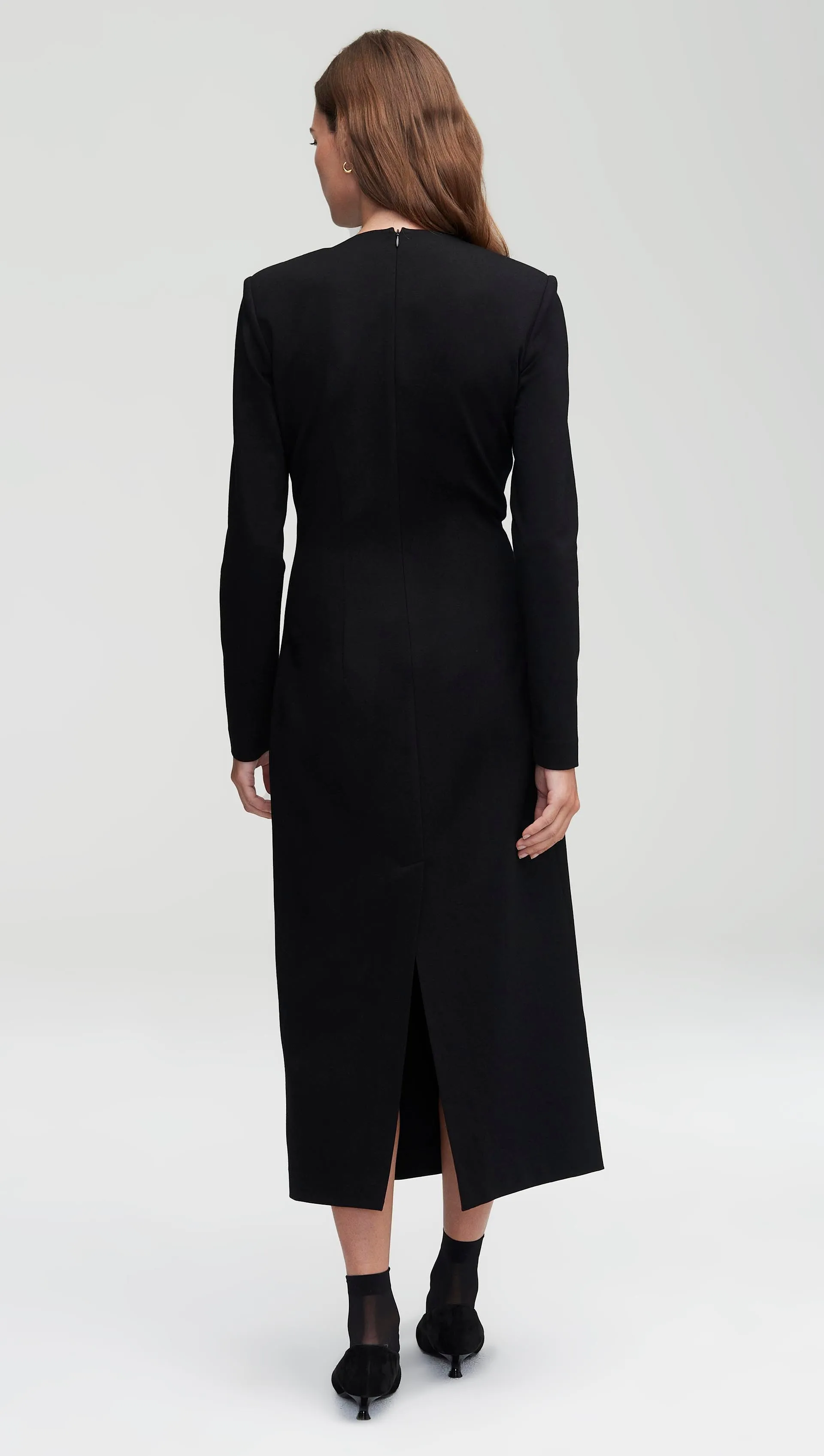 Work Dress in Ponte Jersey | Black