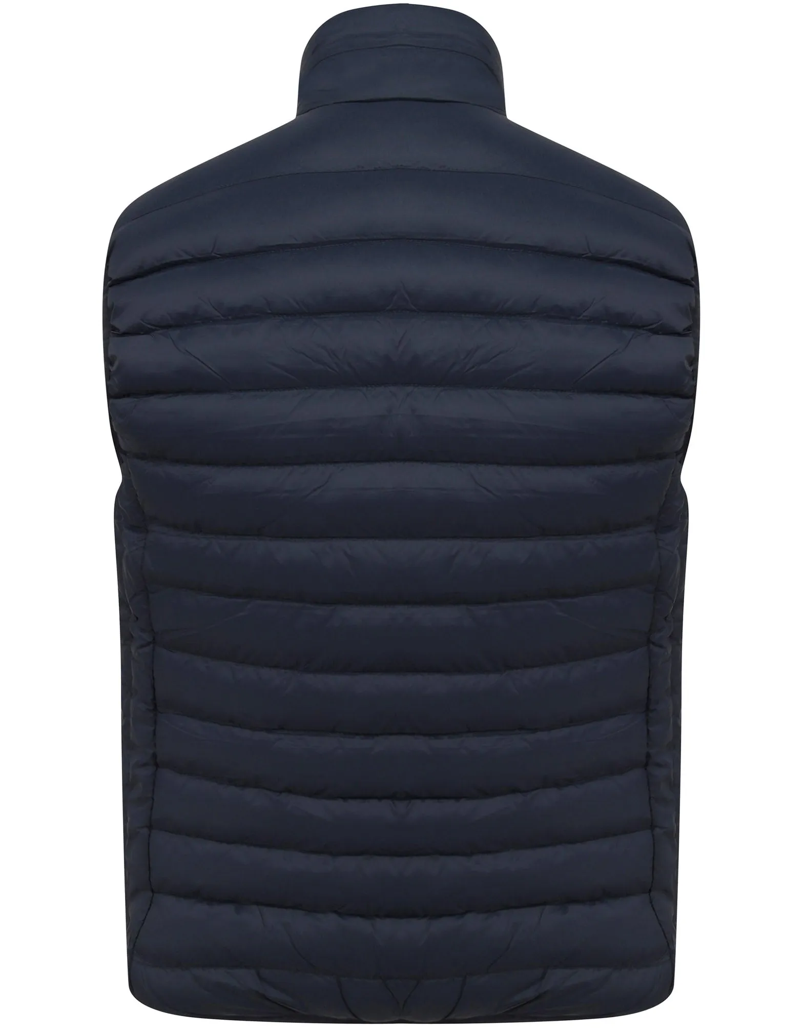 Yellin Quilted Puffer Gilet with Fleece Lined Collar in Mood Indigo - Tokyo Laundry