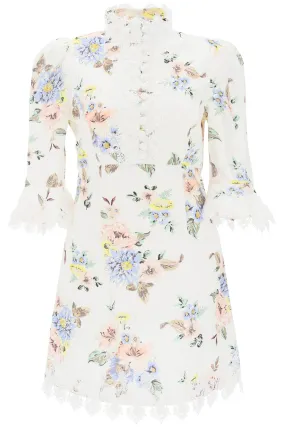 Zimmermann applique linen mini dress